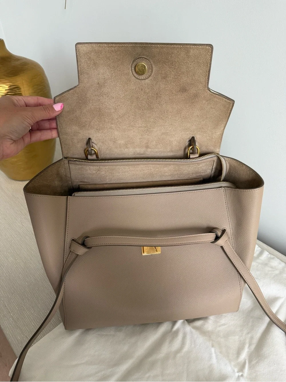 Celine Mini Belt Bag - Light Taupe - Excellent condition w/ tags and receipt